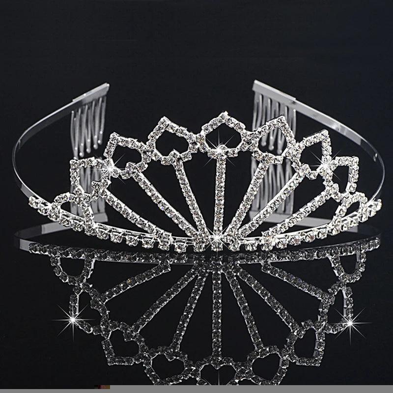 Crystal Hair Combs Bridal Wedding Crown Tiara