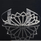 Crystal Hair Combs Bridal Wedding Crown Tiara