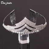 Crystal Hair Combs Bridal Wedding Crown Tiara