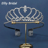 Rhinestone Silver Tiaras for Women Hair Accessories