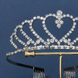 Rhinestone Silver Tiaras for Women Hair Accessories