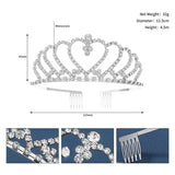 Rhinestone Silver Tiaras for Women Hair Accessories