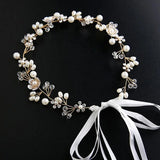 Bead Hair Band Women Flower Wedding Jewelry Bride