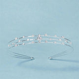 Crystal Rhinestone Wedding Headband Silver Hairband Bridal Hair Accessories