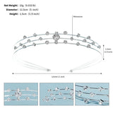 Crystal Rhinestone Wedding Headband Silver Hairband Bridal Hair Accessories