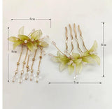 Vintage Orchid Hair Clip Traditional Hanfu Girl Hair Pin