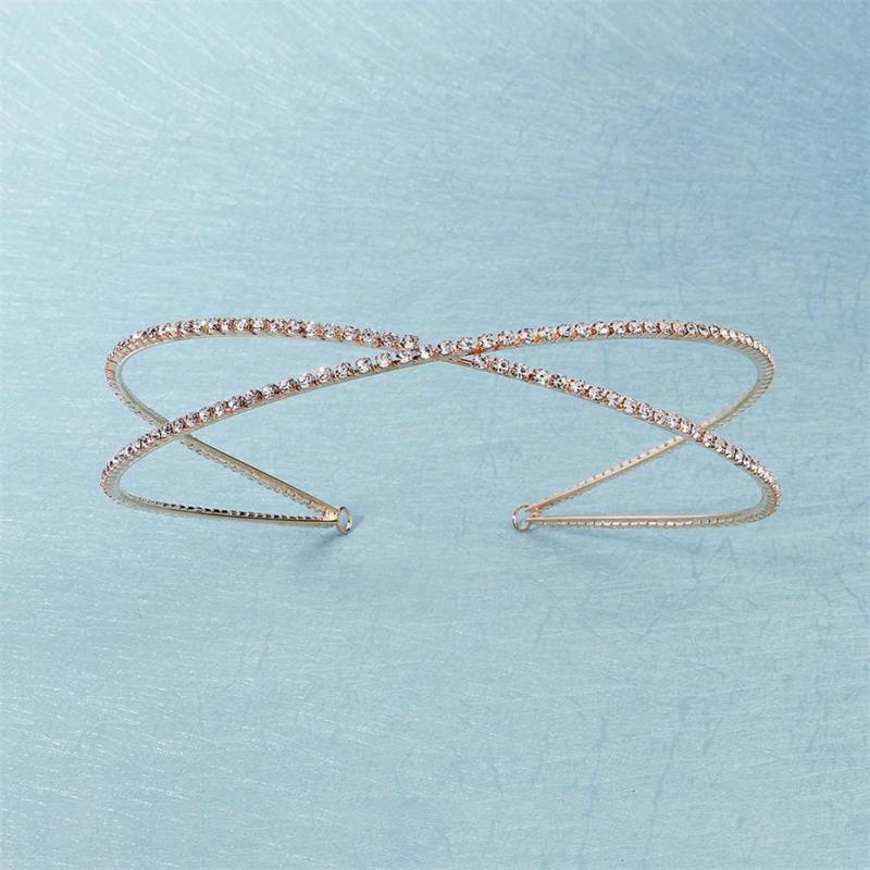 Efily Rhinestone Headband Wedding Hair Accessories Bridal Head Band