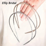 Efily Rhinestone Headband Wedding Hair Accessories Bridal Head Band