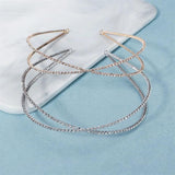Efily Rhinestone Headband Wedding Hair Accessories Bridal Head Band