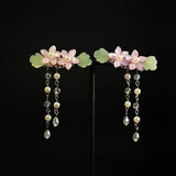Sweet Small Flower Tassel Hairpin Traditional Girl Baby Headdress