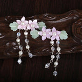 Sweet Small Flower Tassel Hairpin Traditional Girl Baby Headdress