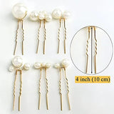 Pearls Wedding Hair Comb Bridal Hair Pins Clips Set