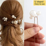 Pearls Wedding Hair Comb Bridal Hair Pins Clips Set