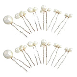 Pearls Wedding Hair Comb Bridal Hair Pins Clips Set