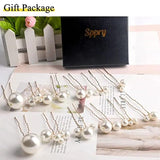 Pearls Wedding Hair Comb Bridal Hair Pins Clips Set