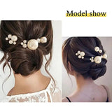 Pearls Wedding Hair Comb Bridal Hair Pins Clips Set