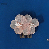 Floral Tiaras Golden Vine Hair Comb Bride Hair Jewelry