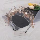 Bride Flower Pearl HairBand Haircomb Wedding Jewelry