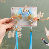 Traditional Flower Butterfly Hair Clip for Women