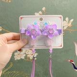 Traditional Flower Butterfly Hair Clip for Women