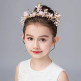 Purple Crystal Crown Bridal Tiara Princess Women Bride Headdress