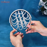 Pearls Hair Bands Accessories Bridal Crown Women Jewelry Tassel Hairwear