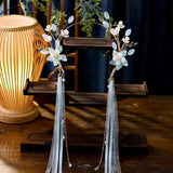 Fairy Tassel Hairband Chinese Wedding Headpiece For Women