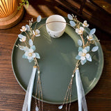 Fairy Tassel Hairband Chinese Wedding Headpiece For Women