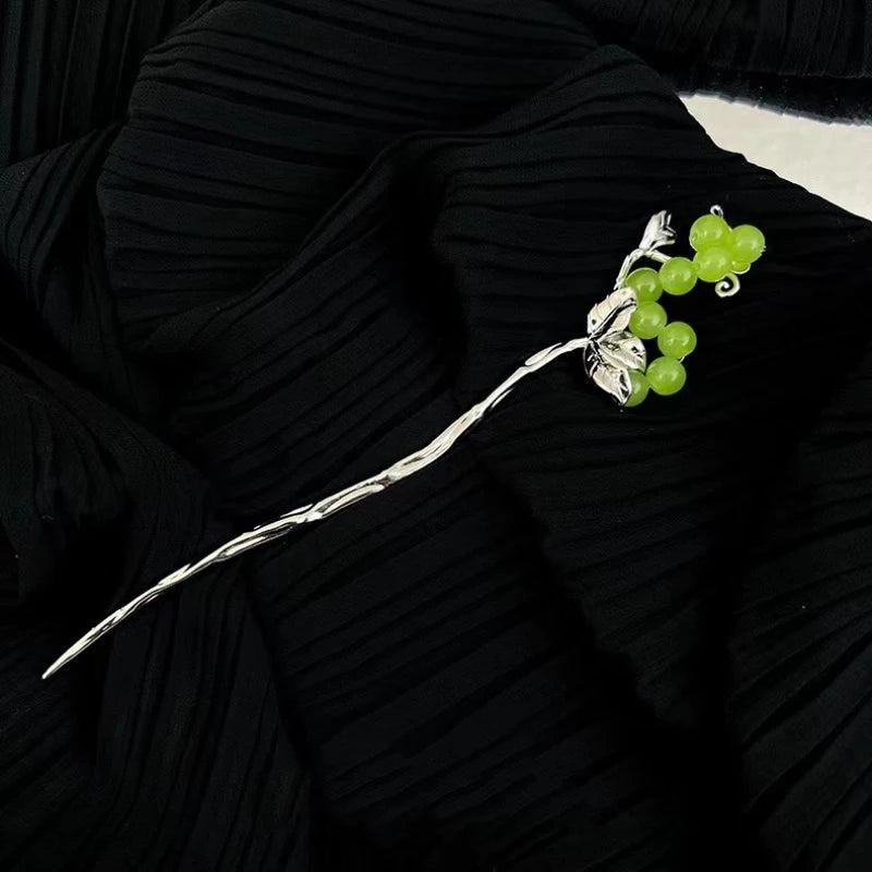 Grape Hair Sticks for Women Fruit Hairpins Hair Chopsticks
