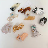 Korea Unique Animal Hair Accessories Acetate Hairpin French Corgi Dog Animals