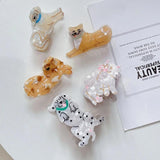 Korea Unique Animal Hair Accessories Acetate Hairpin French Corgi Dog Animals