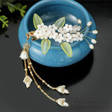 Women's Tassel Hair Clip Lily Valley Hair Ornament