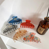 Big Geometric Keel Hair Claw Clips - High Acetate Mix Shark Clips