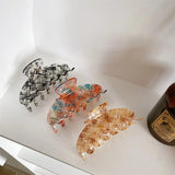 Big Geometric Keel Hair Claw Clips - High Acetate Mix Shark Clips