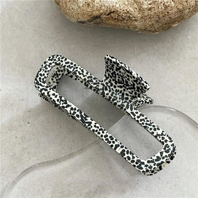 Geometric Rectangular Hair Clip Claw for Women