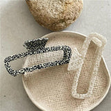 Geometric Rectangular Hair Clip Claw for Women
