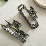 Geometric Rectangular Hair Clip Claw for Women