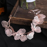 Flower Fairy Headband for Women Wedding Hair Accessories Girls Prom Headwear