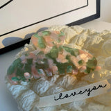 Acetic Acid Hair Clip Claw Large Pure Colorful Marble Women Shark Clip