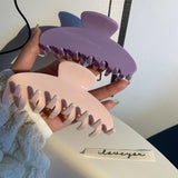 Acetic Acid Hair Clip Claw Large Pure Colorful Marble Women Shark Clip