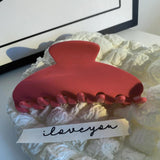 Acetic Acid Hair Clip Claw Large Pure Colorful Marble Women Shark Clip