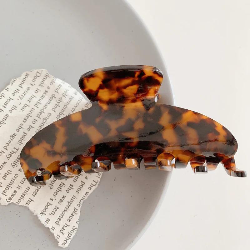 Retro Checkerboard Acetic Acid Hair Clip Claw