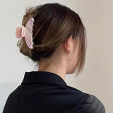 Retro Checkerboard Acetic Acid Hair Clip Claw