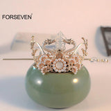 Retro Hairpins Clips Hair Sticks Bun Hair Holder Chinese Style Headpieces Tiaras