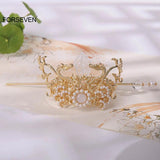 Retro Hairpins Clips Hair Sticks Bun Hair Holder Chinese Style Headpieces Tiaras