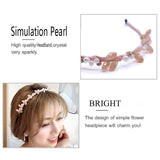 Women's Crystal Weave Headband Retro Thin Hair Hoop