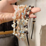 Women's Crystal Weave Headband Retro Thin Hair Hoop