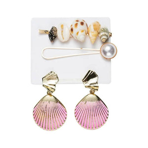 Multicolor Starfish Barrettes Hair Grip Shell Hairpin