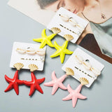 Multicolor Starfish Barrettes Hair Grip Shell Hairpin