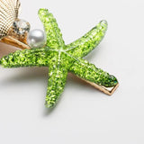 Multicolor Starfish Barrettes Hair Grip Shell Hairpin